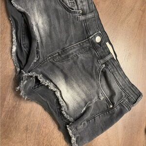 New York Laundry Black Jean Shorts